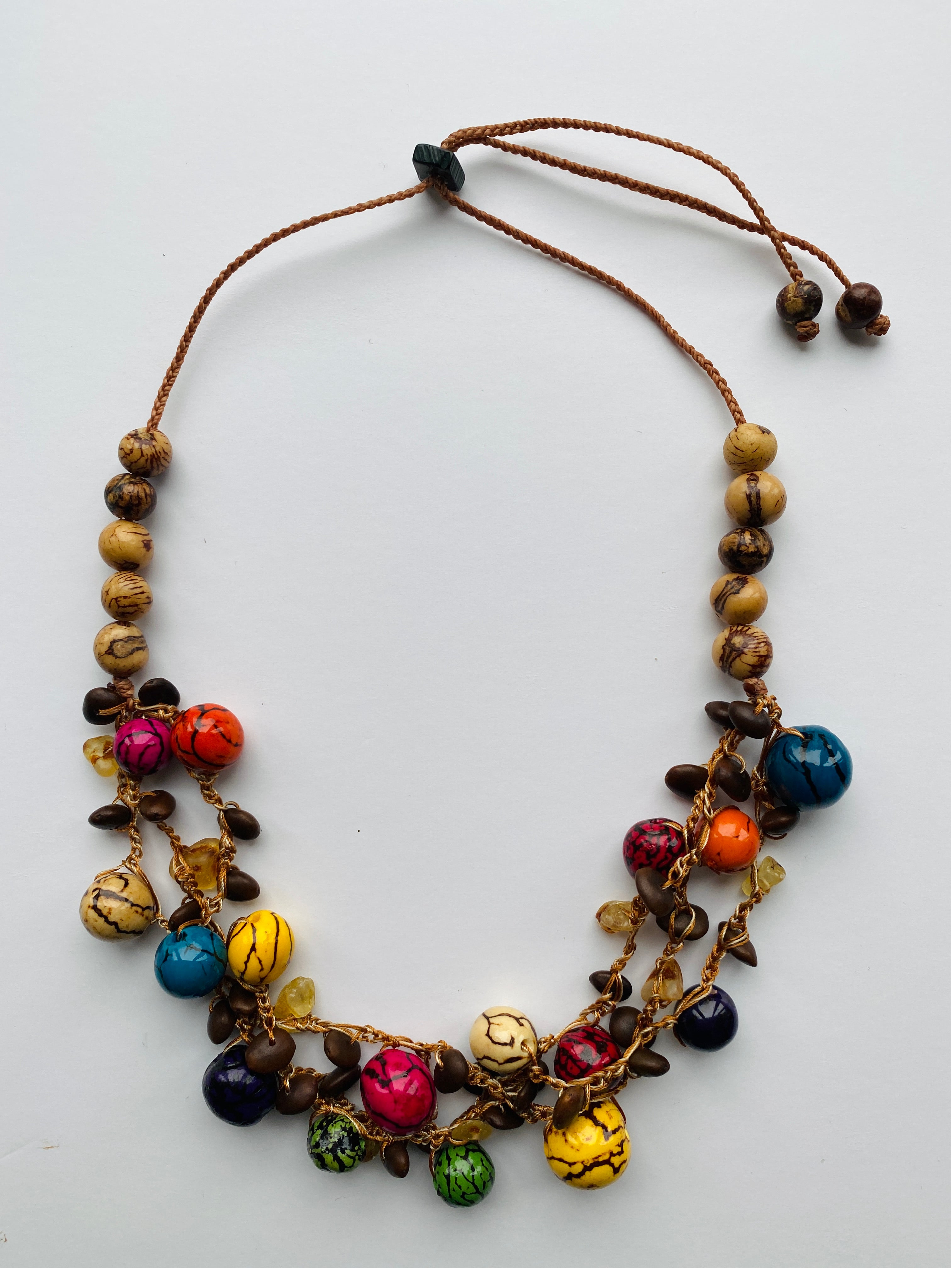Multicolour Seeds Necklace